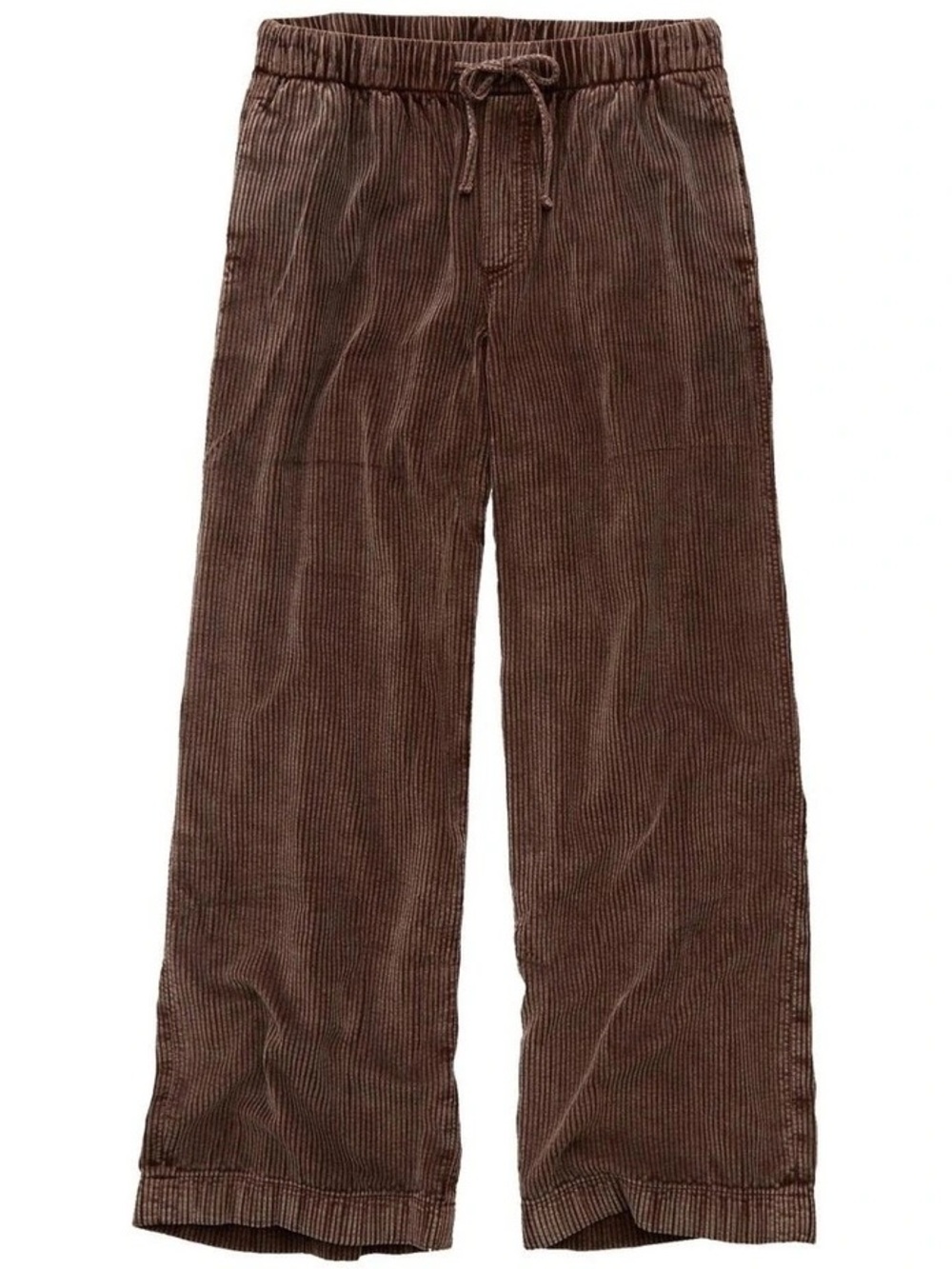 American Eagle Stretch Corduroy Low Rise Baggy Wide Leg Pants Chocolate XL